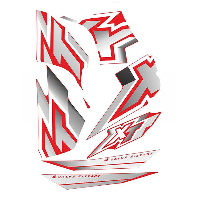 Kit pegatinas Yamaha XT 300/600- rojo YAM017