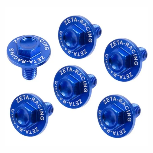 Kit tornillos protectores de horquilla Yamaha Zeta Racing - azul ZE88-9406