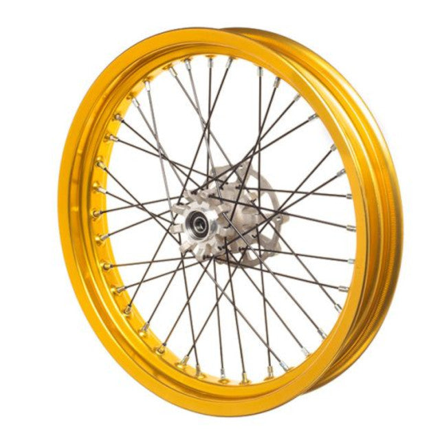 Rueda delantera 17" completa sin neumático Rieju Tango Scrambler 125 - dorado