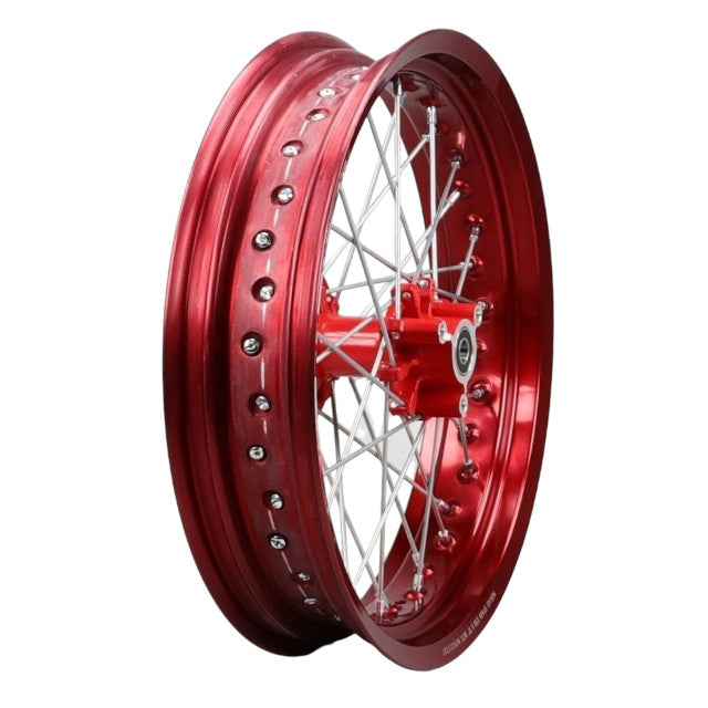 Rueda trasera 17" completa sin neumático Rieju MRT 50 / Marathon 125 - rojo 0/000.120.5447