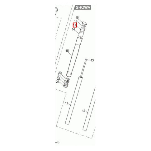 Tapón rosca para suspensión Showa Rieju MRX 50 / RS2 / RS3 50-125 0/000.410.5201