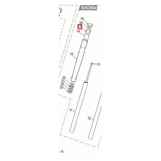 Tapón rosca para suspensión Showa Rieju MRX 50 / RS2 / RS3 50-125 0/000.410.5201