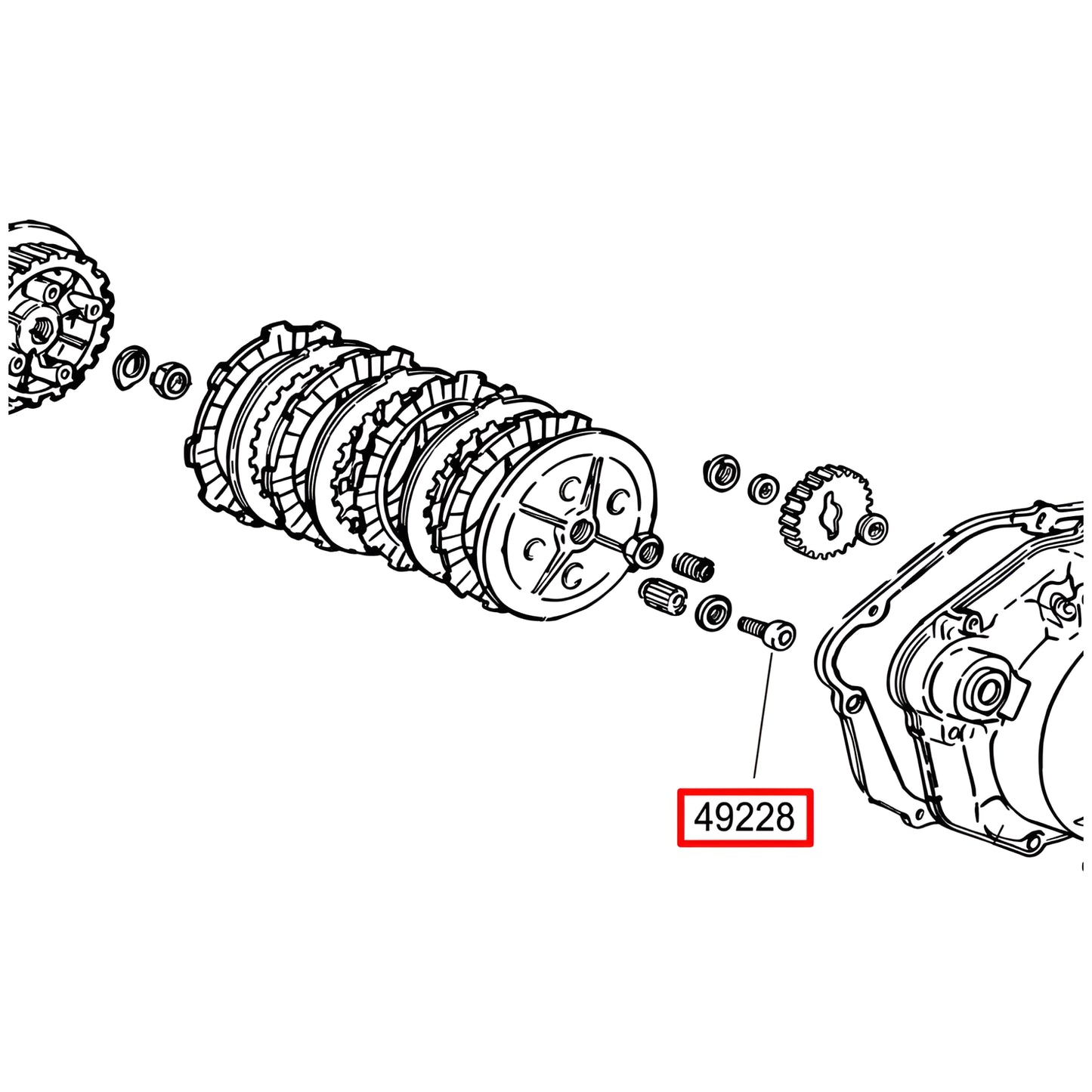 Tornillo muelle de embrague motor Minarelli AM6