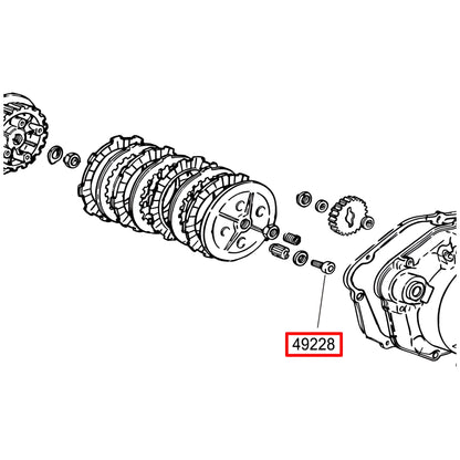 Tornillo muelle de embrague motor Minarelli AM6