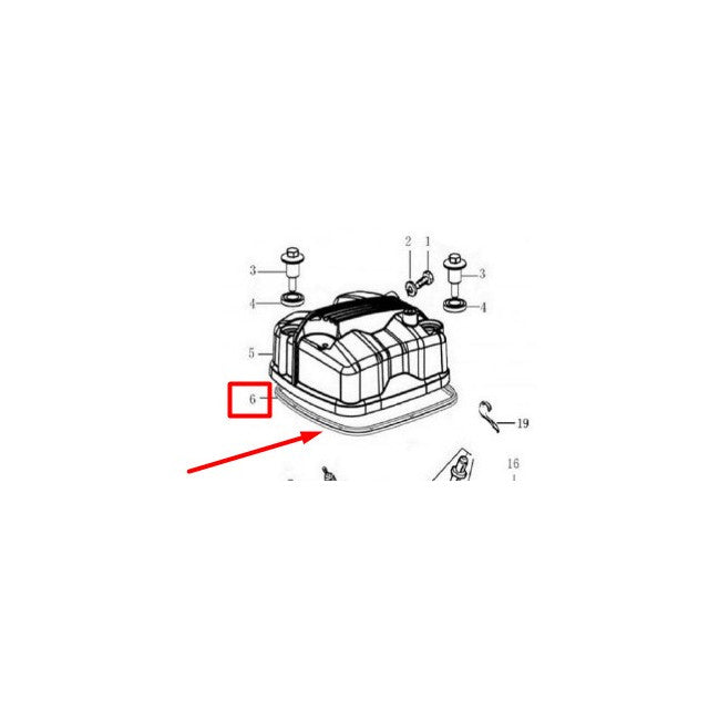 Junta tapa balancines motor Rieju Tango / Strada 125 0/006.126.0008