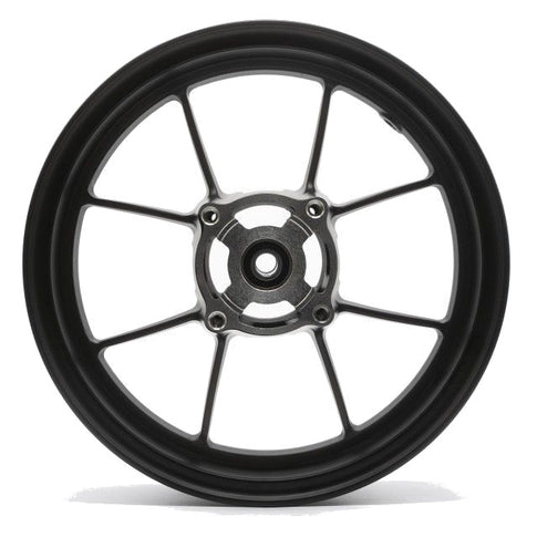 Jante avant 4 trous 2.50x12" ultralégère roulement d.15mm VMC - noir