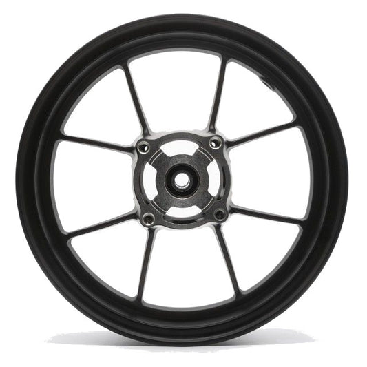 Jante arrière 4 trous 3.00x12" ultralégère, roulement d.15mm VMC - noir