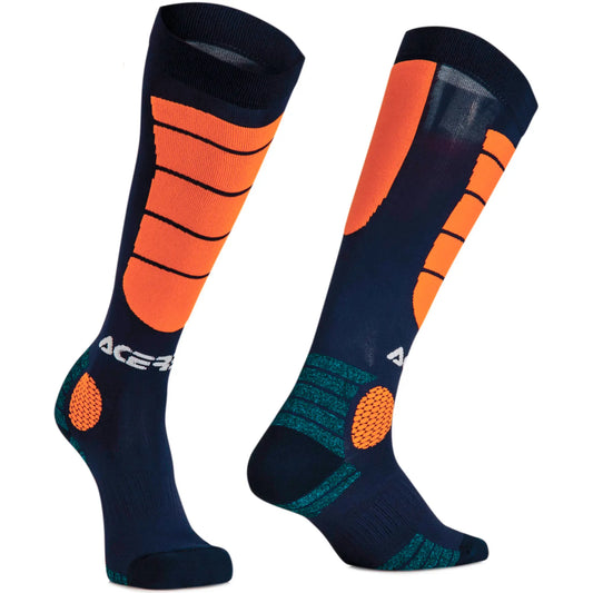 Calcetines Acerbis MX Impact - Azul/Naranja