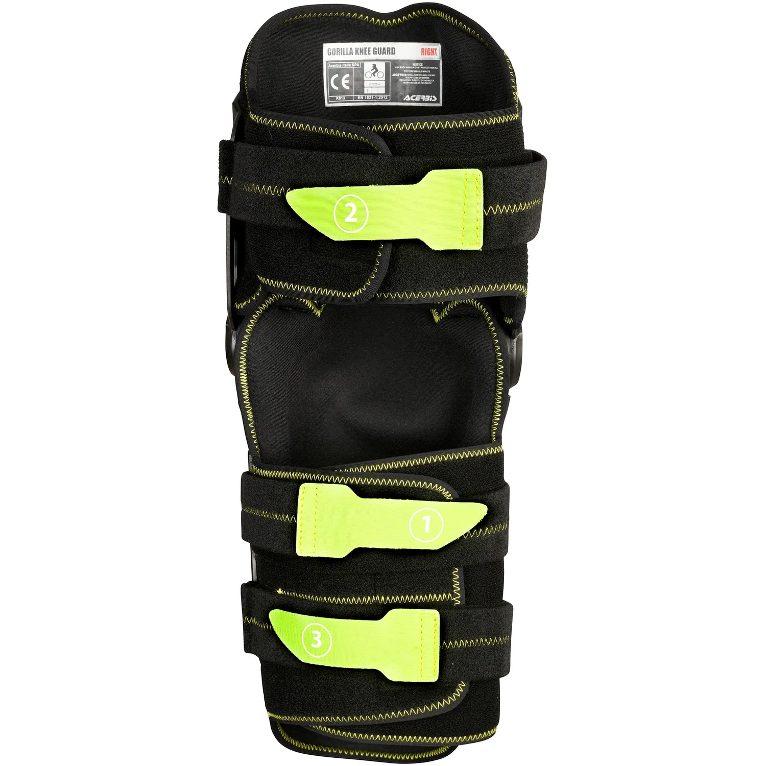 Rodilleras Acerbis Gorilla - Negro/Amarillo