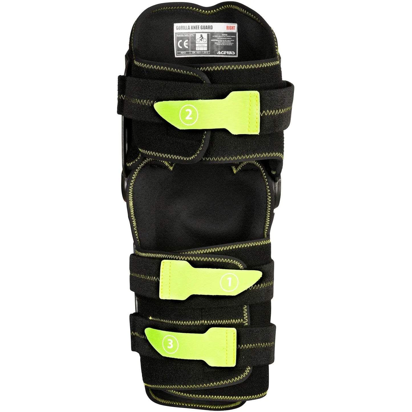 Rodilleras Acerbis Gorilla - Negro/Amarillo