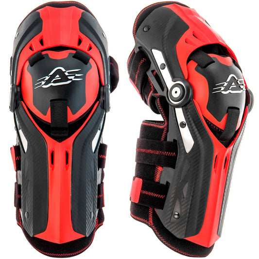Rodilleras Acerbis Gorilla - Negro/Rojo
