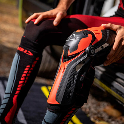 Rodilleras Acerbis Gorilla - Negro/Rojo