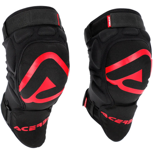 Rodilleras Acerbis Soft - Negro/Rojo