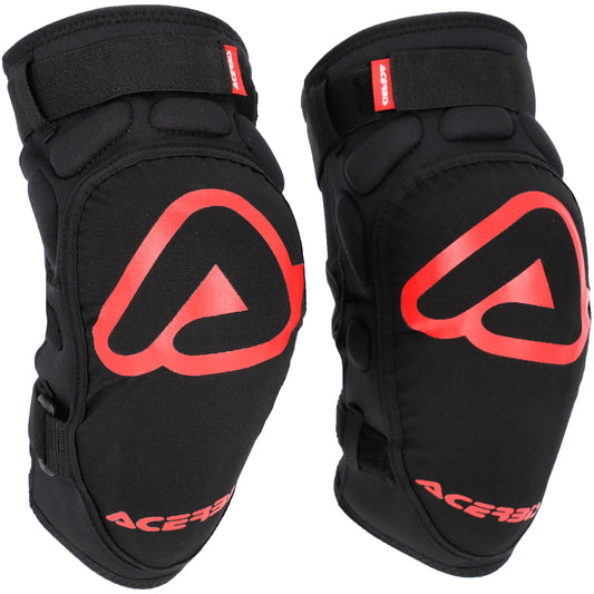 Rodilleras Acerbis Soft Kid - Negro/Rojo