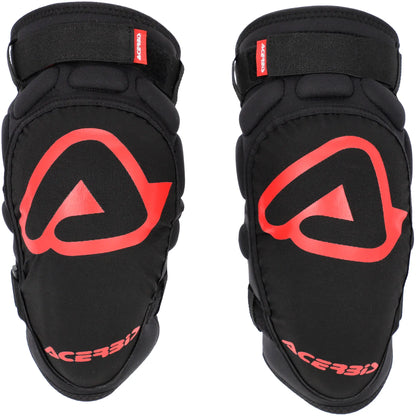 Rodilleras Acerbis Soft Kid - Negro/Rojo