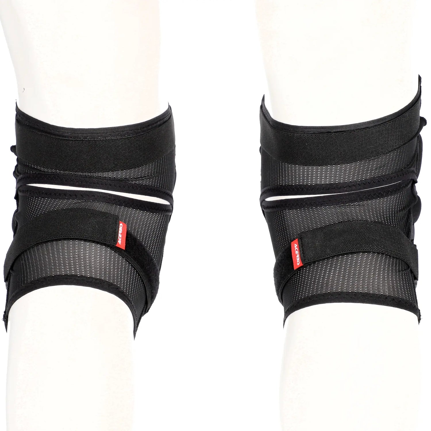 Rodilleras Acerbis Soft Kid - Negro/Rojo