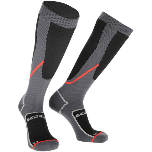 Calcetines Acerbis No-Wet - Negro/Rojo