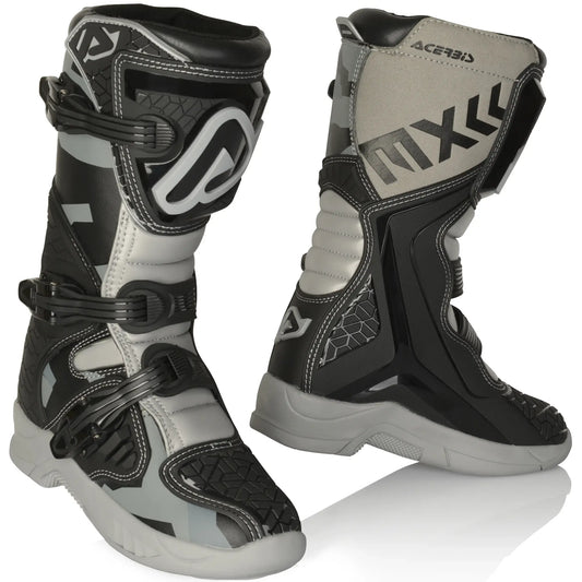 Botas MX Acerbis X-Team Kid - Negro/Gris