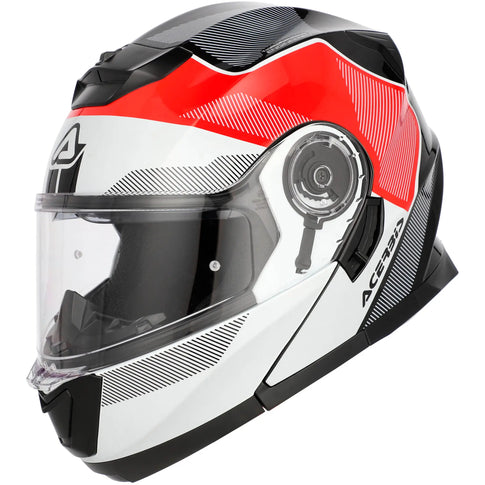 Casco Acerbis Serel 22.06 Solid - Negro/Blanco/Rojo