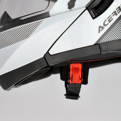 Casco Acerbis Serel 22.06 Solid - Negro/Blanco/Rojo