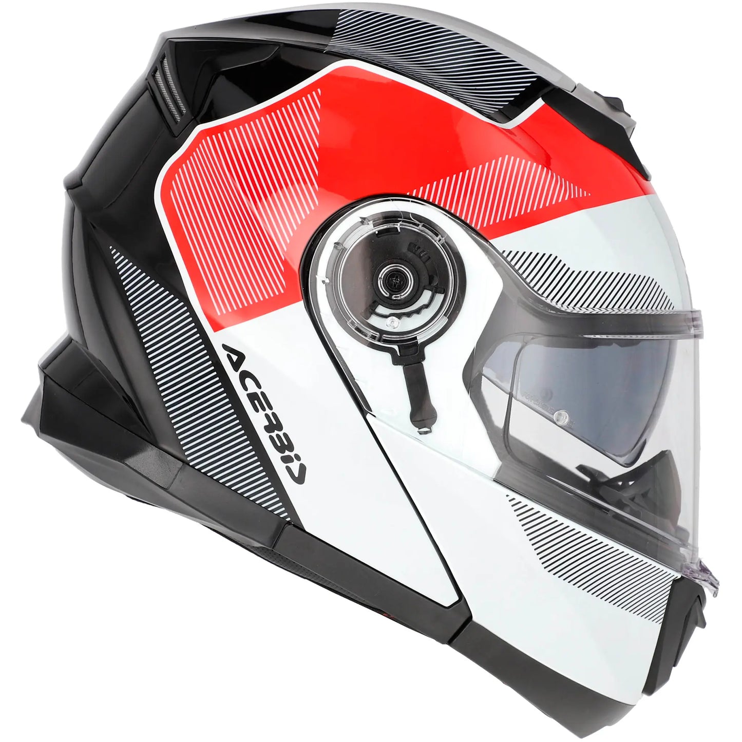 Casco Acerbis Serel 22.06 Solid - Negro/Blanco/Rojo