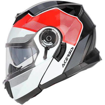 Casco Acerbis Serel 22.06 Solid - Negro/Blanco/Rojo