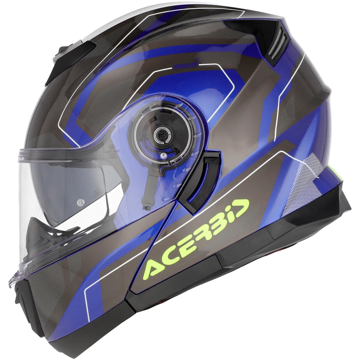 Casco Acerbis Serel 22.06 Graphic - Azul/Amarillo