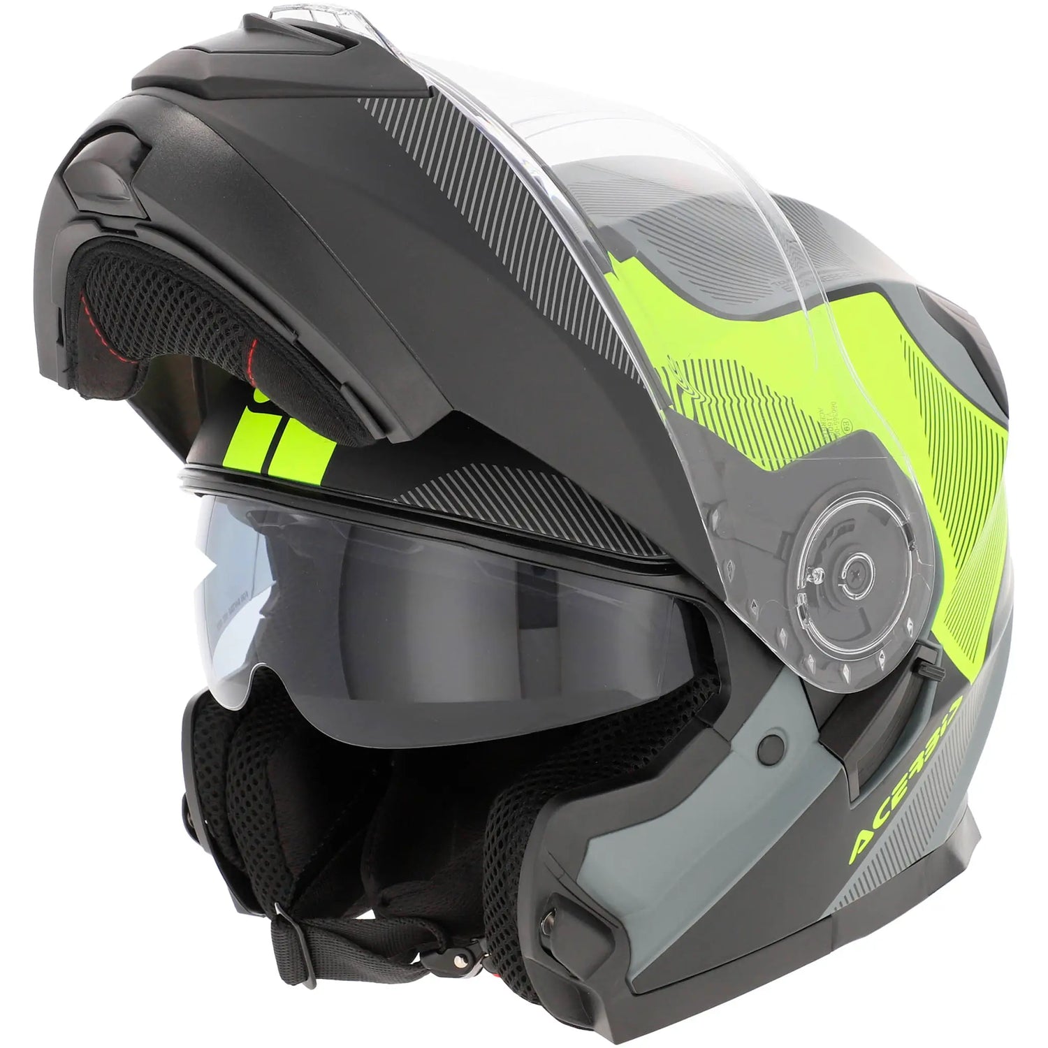 Capacete Acerbis Serel 22.06 Graphic - Preto/Amarelo