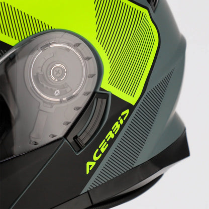 Capacete Acerbis Serel 22.06 Graphic - Preto/Amarelo