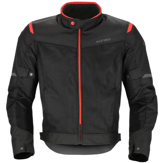 Chaqueta Acerbis CE Ramsey My Vented 2.0 Man - Negro/Rojo