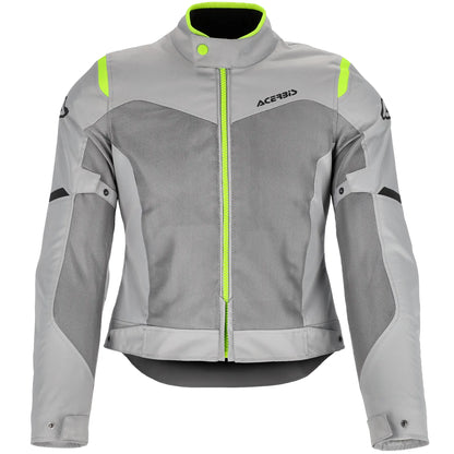 Chaqueta Acerbis CE Ramsey My Vented 2.0 Lady - Gris/Amarillo