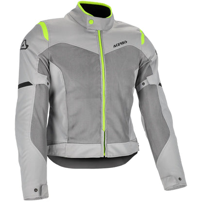 Chaqueta Acerbis CE Ramsey My Vented 2.0 Lady - Gris/Amarillo