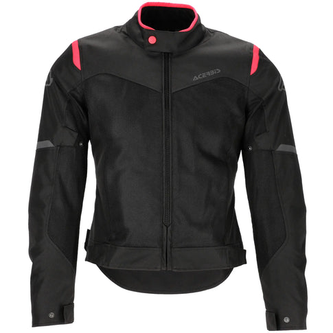 Chaqueta Acerbis CE Ramsey My Vented 2.0 Lady - Negro/Rosa