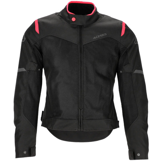 Chaqueta Acerbis CE Ramsey My Vented 2.0 Lady - Negro/Rosa
