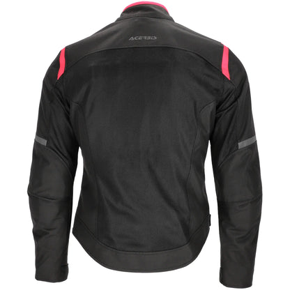 Chaqueta Acerbis CE Ramsey My Vented 2.0 Lady - Negro/Rosa