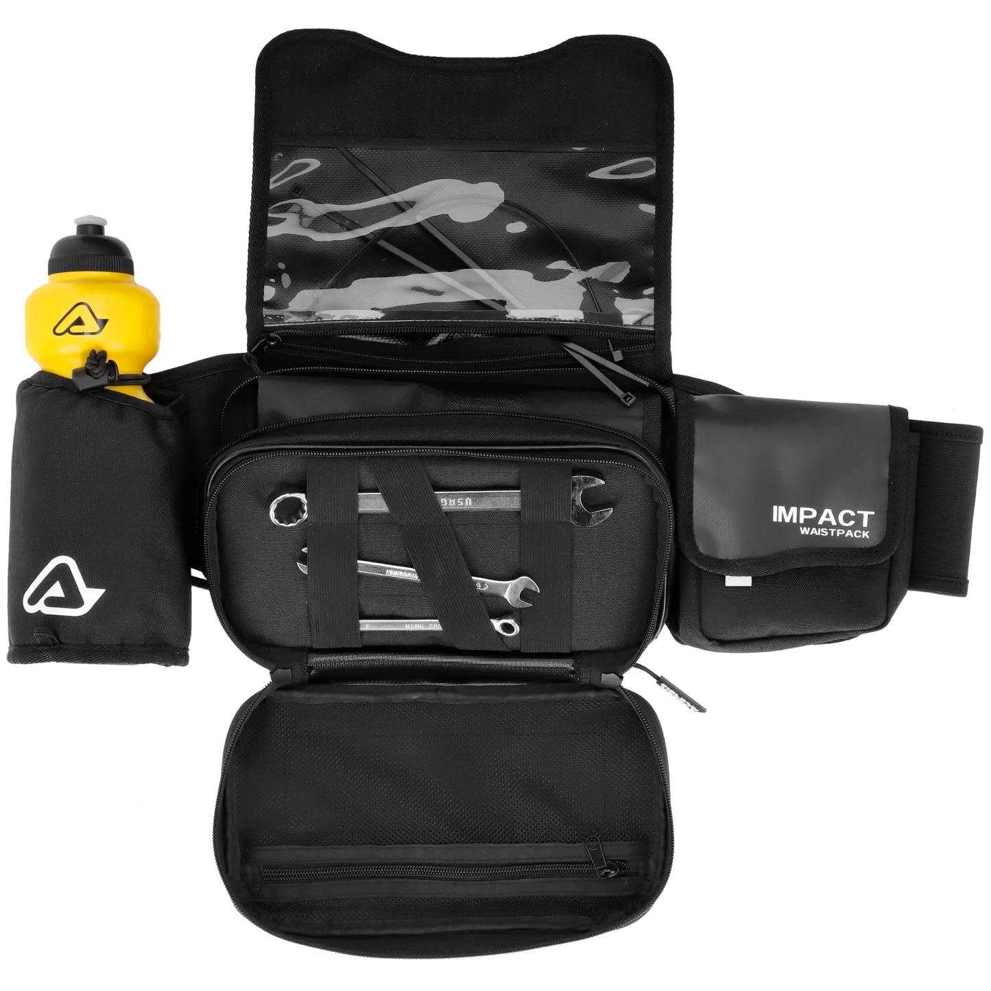 Riñonera Acerbis Impact Logo - Negro/Blanco
