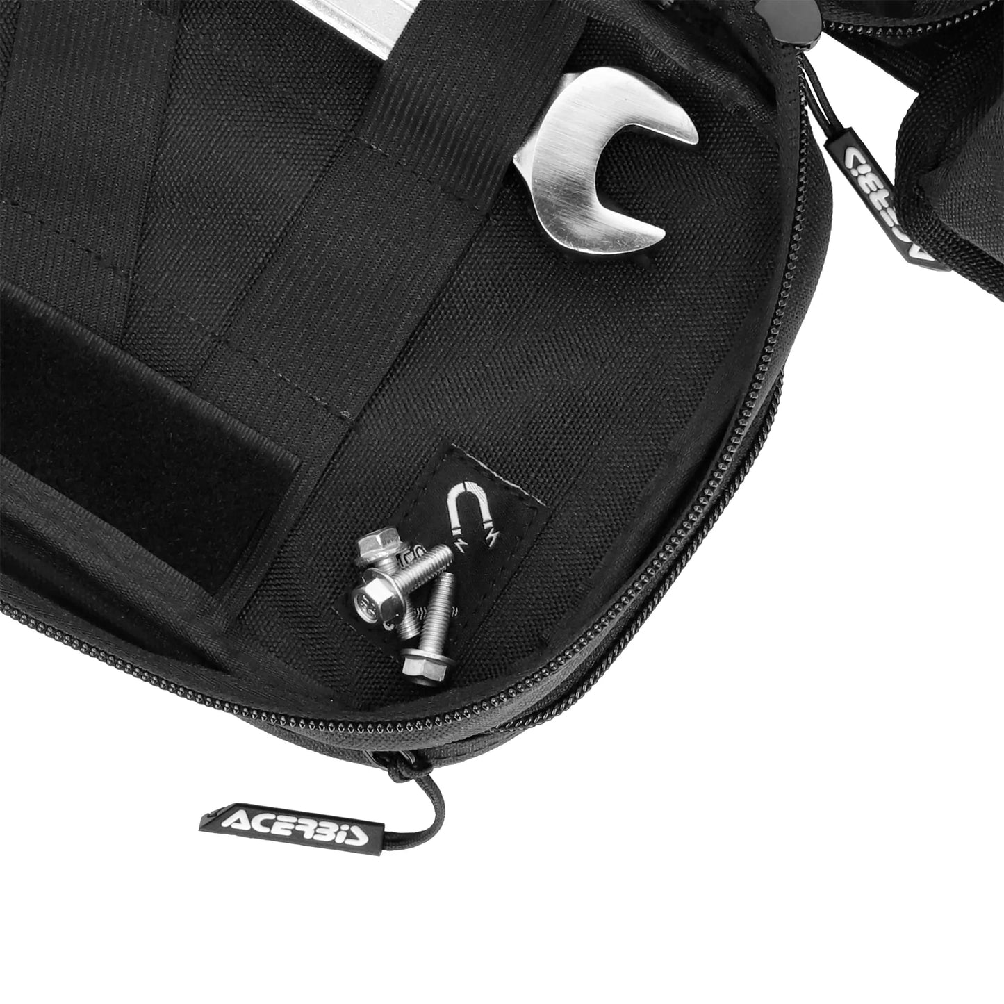 Riñonera Acerbis Impact Logo - Negro/Blanco