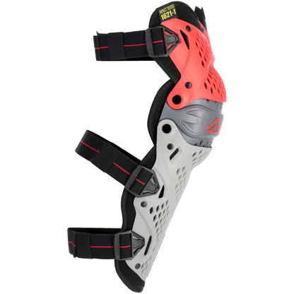 Rodilleras Acerbis Impact Pro - Rojo/Gris