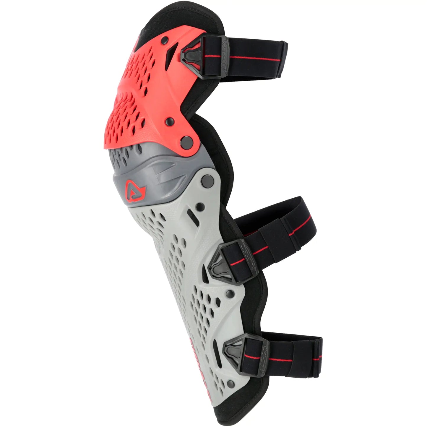 Rodilleras Acerbis Impact Pro - Rojo/Gris
