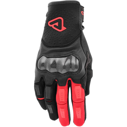 Guantes Acerbis CE Carbon G 5.0 - Negro/Rojo