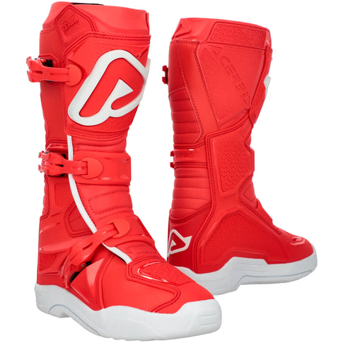Botas Acerbis X-Team 2.0 - Rojo/Blanco