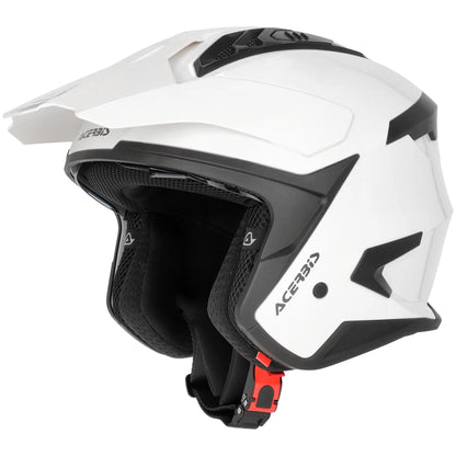 Casco Acerbis Jet Aria Evo Solid - Blanco Brillo