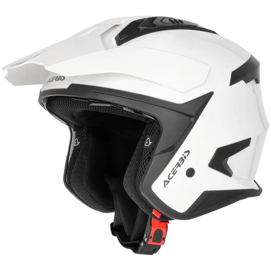 Casco Acerbis Jet Aria Evo Solid - Blanco Brillo