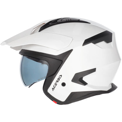 Casco Acerbis Jet Aria Evo Solid - Blanco Brillo