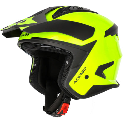 Casco Acerbis Jet Aria Evo Solid - Amarillo Fluo Brillo