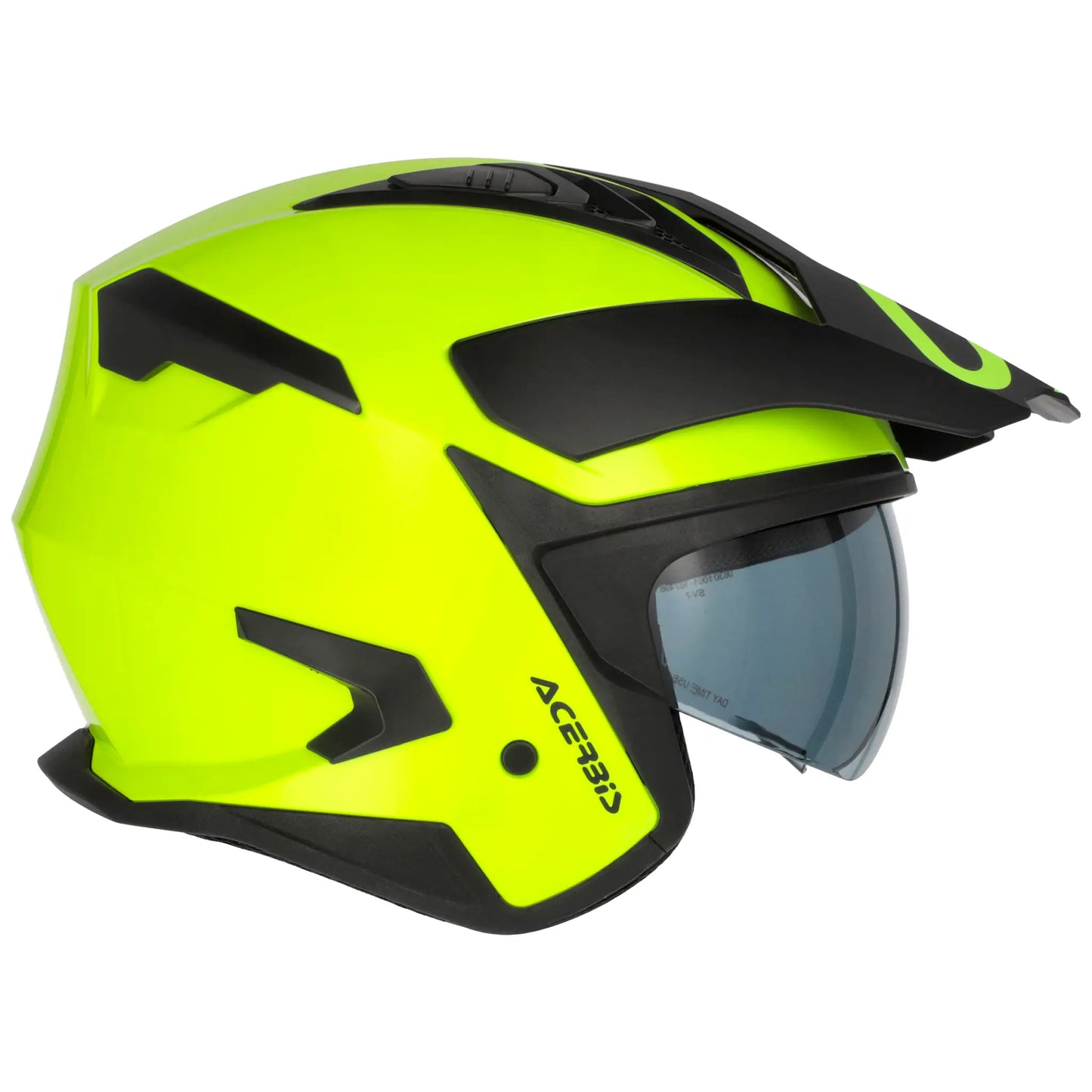 Casco Acerbis Jet Aria Evo Solid - Amarillo Fluo Brillo