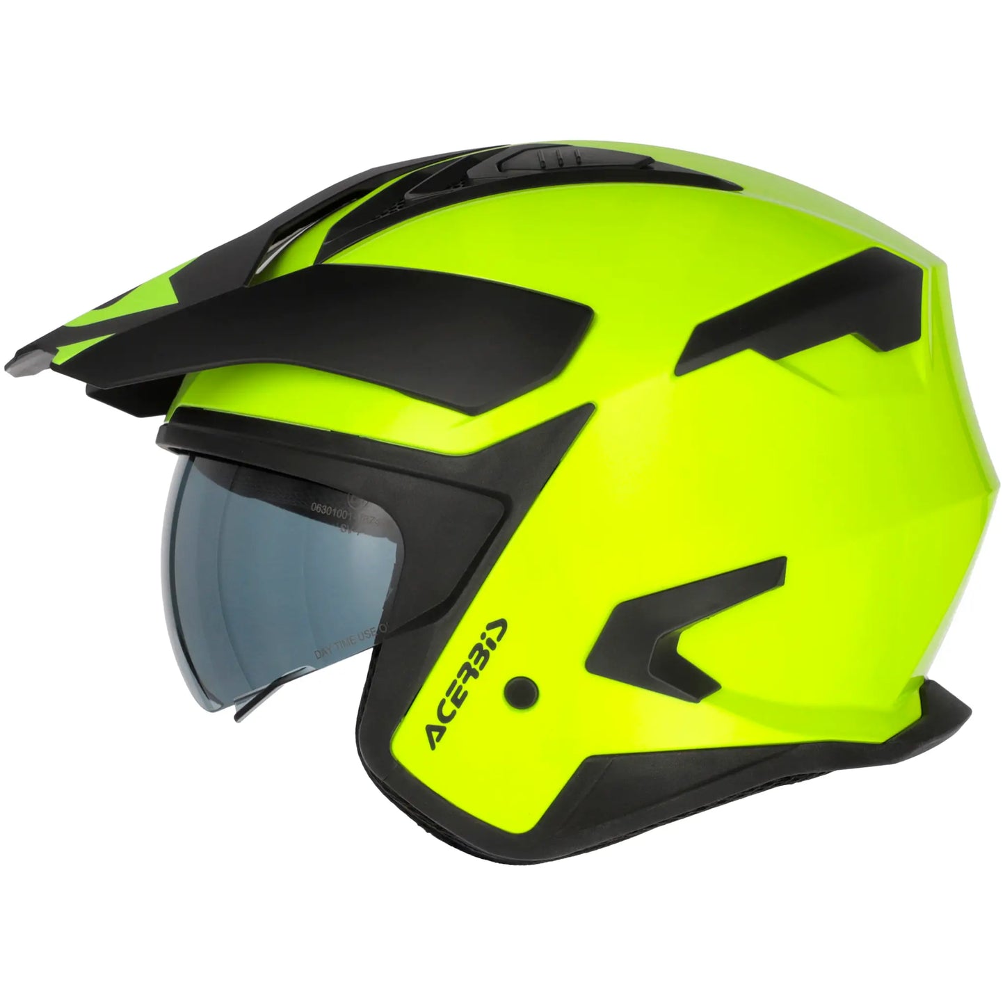 Casco Acerbis Jet Aria Evo Solid - Amarillo Fluo Brillo