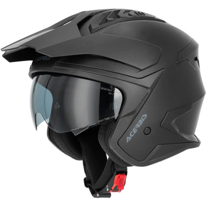 Casco Acerbis Jet Aria Evo Solid - Negro Mate