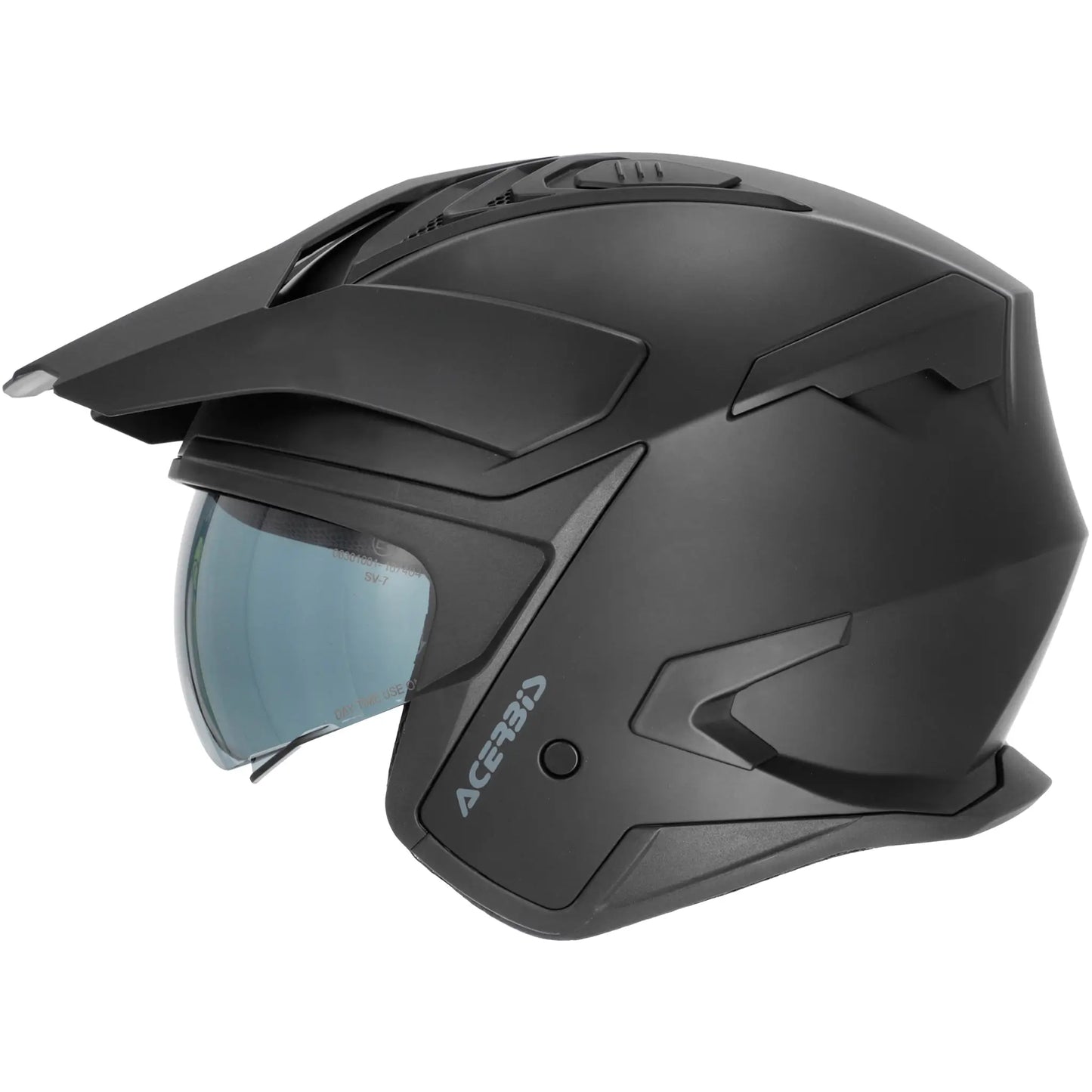 Casco Acerbis Jet Aria Evo Solid - Negro Mate