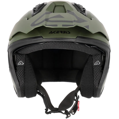 Casco Acerbis Jet Aria Evo Solid - Verde Mate